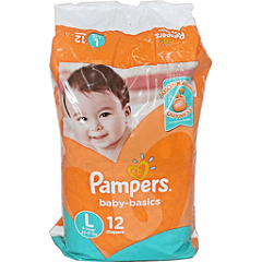 Pampers Baby Basics Large 12's