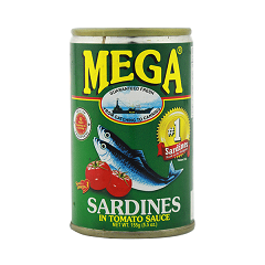 Mega Sardines Green Easy Open 155g