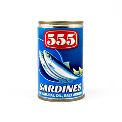 555 Sardines in Natural Oil 155g