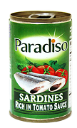 Paradiso Sardines Green Easy Open Can 155g