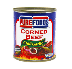 Purefoods Corned Beef Chili Garlic 210g