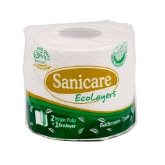 Sanicare Bathroom Tissue 3-Ply 600 Sheets