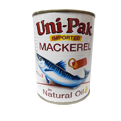 Unipak Mackerel Natural Oil 425g