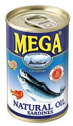 Mega Sardines in Natural Oil 155g