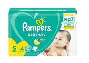 Pampers Baby Dry Small 4's