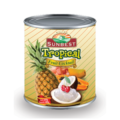 Sunbest Tropical Fruit Cocktail 850g